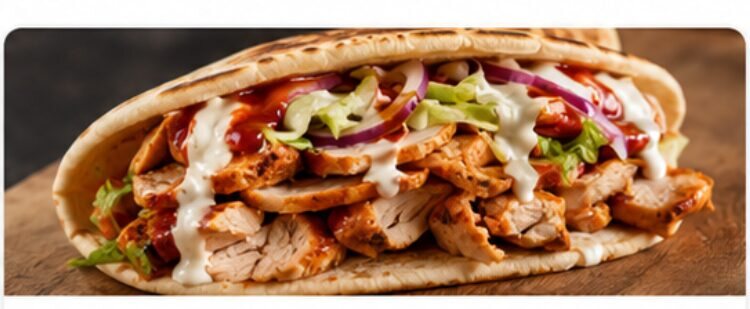 Chicken tikka doner wrap